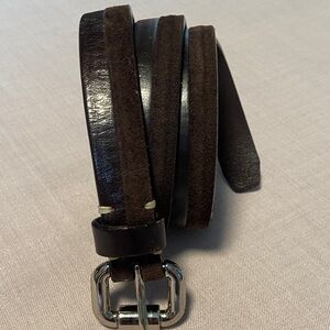 Women’s Brown Leather/Suede Belt M
